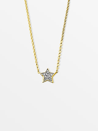 Star Necklace with Diamonds