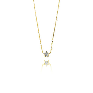 Star Necklace with Diamonds