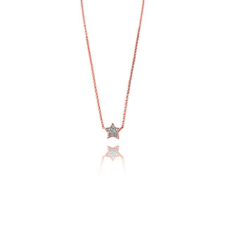 Star Necklace with Diamonds