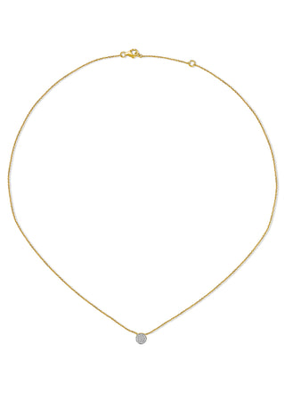 Circle Necklace with Diamonds