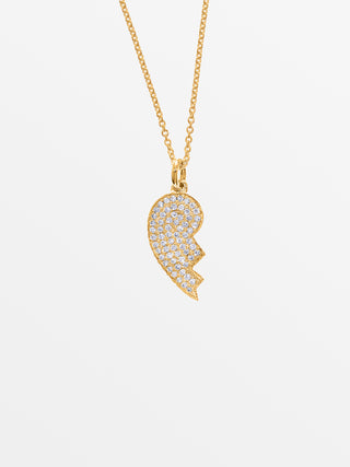 Diamond Half Heart Necklace
