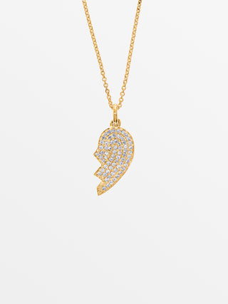 Diamond Half Heart Necklace