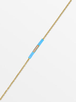 Emaille & diamanten armband