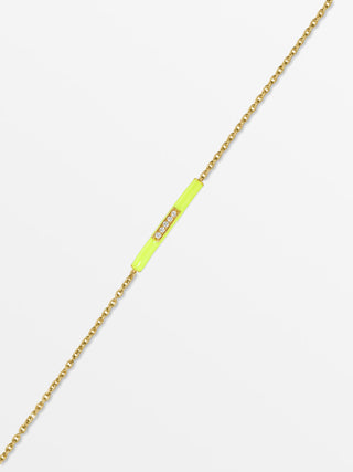 Emaille & diamanten armband