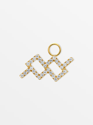 Horoscope Huggie Charms with Diamonds