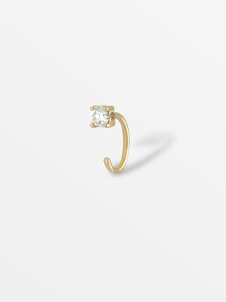 Stud ear hugger met diamant