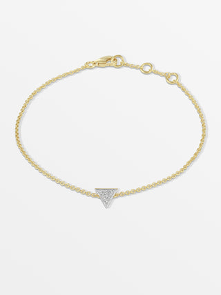Triangle Bracelet with Diamonds