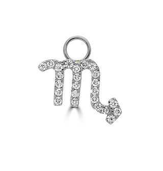 Horoscope Huggie Charms with Diamonds