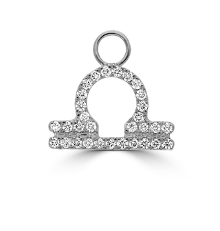 Horoscope Huggie Charms with Diamonds