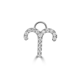 Horoscope Huggie Charms with Diamonds