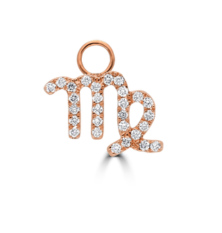 Horoscope Huggie Charms with Diamonds