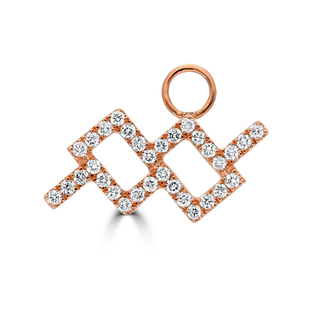 Horoscope Huggie Charms with Diamonds