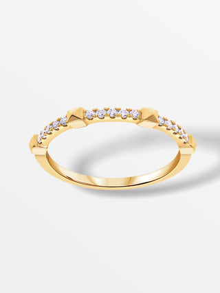 Arch Ring with Diamonds