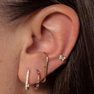 Enkele Ear Cuff van 18 karaats geelgoud