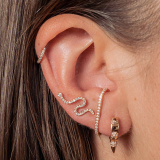 Eternity Ear Cuff with Diamonds