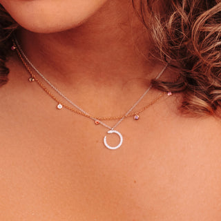 Dots ketting met diamanten