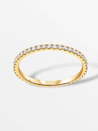 Eternity stapelbare ring met diamanten