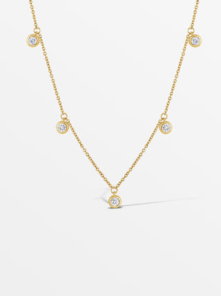 Dots ketting met diamanten
