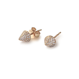 Cone Earrings with Diamonds