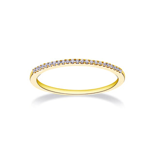 Near Eternity Stackable Ring with Diamonds