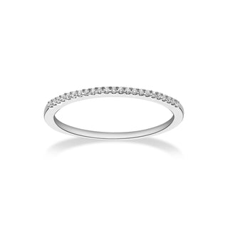 Near Eternity Stackable Ring with Diamonds