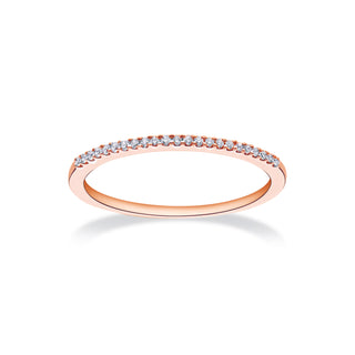Near Eternity Stackable Ring with Diamonds