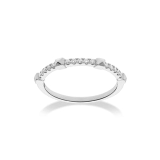 Arch Ring with Diamonds