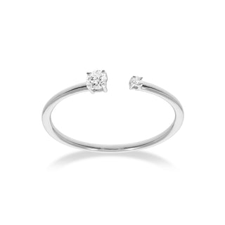 Duplicity ring met diamanten