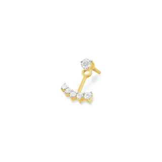 Anchor Earring with Diamonds