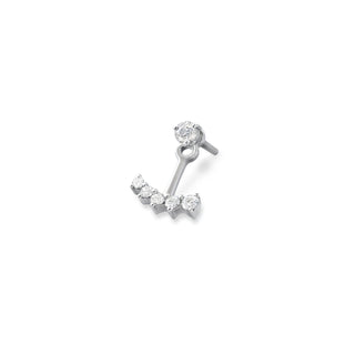 Anchor Earring with Diamonds