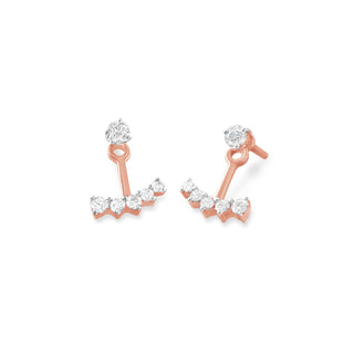 Anchor Earring with Diamonds