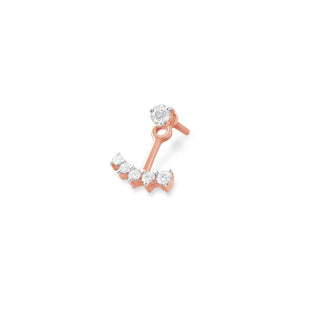 Anchor Earring with Diamonds