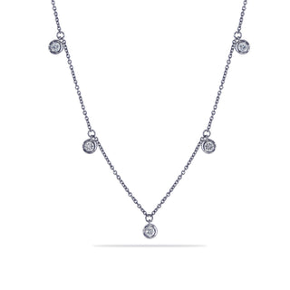 Dots Necklace with Diamonds