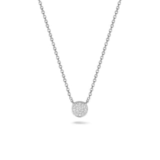 Circle Necklace with Diamonds