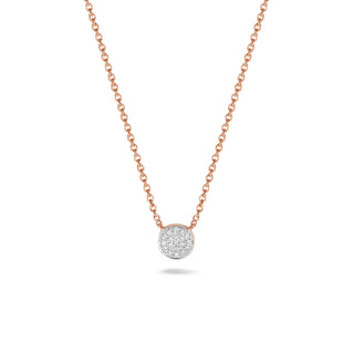 Circle Necklace with Diamonds