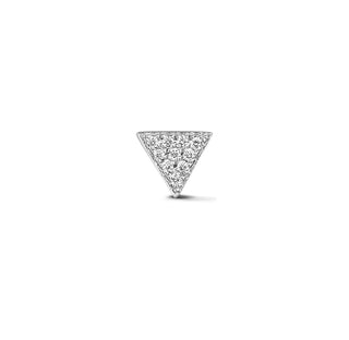 Triangle Ear Studs with Diamonds