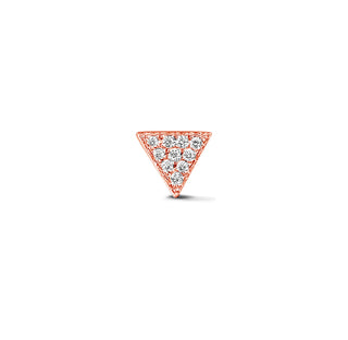 Triangle Ear Studs with Diamonds