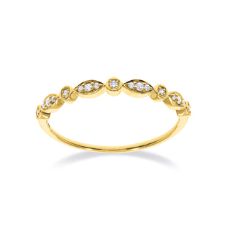 Stackable Situation Ring with Diamonds