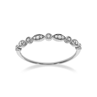 Stackable Situation Ring with Diamonds