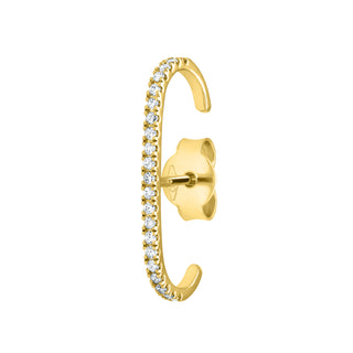 Eternity ear cuff met diamanten
