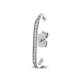 Enkele Earcuff in geel goud met diamanten