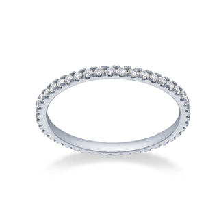 Eternity stapelbare ring met diamanten