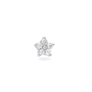 Floral oorstekers met diamanten