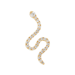 Snakey Ear Stud with Diamonds