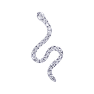 Snakey Ear Stud with Diamonds