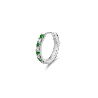 Eternity Midi Huggies with Diamonds & Emeralds