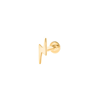 Mini Lightning Bolt Piercing in 18 Karat Solid Gold