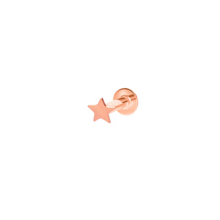 18 Karaats Massief Gouden Ster Piercing
