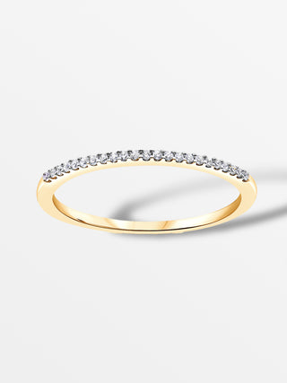 Near Eternity Stackable Ring with Diamonds