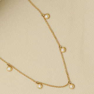 Dots ketting met diamanten